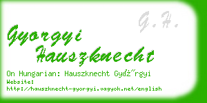 gyorgyi hauszknecht business card